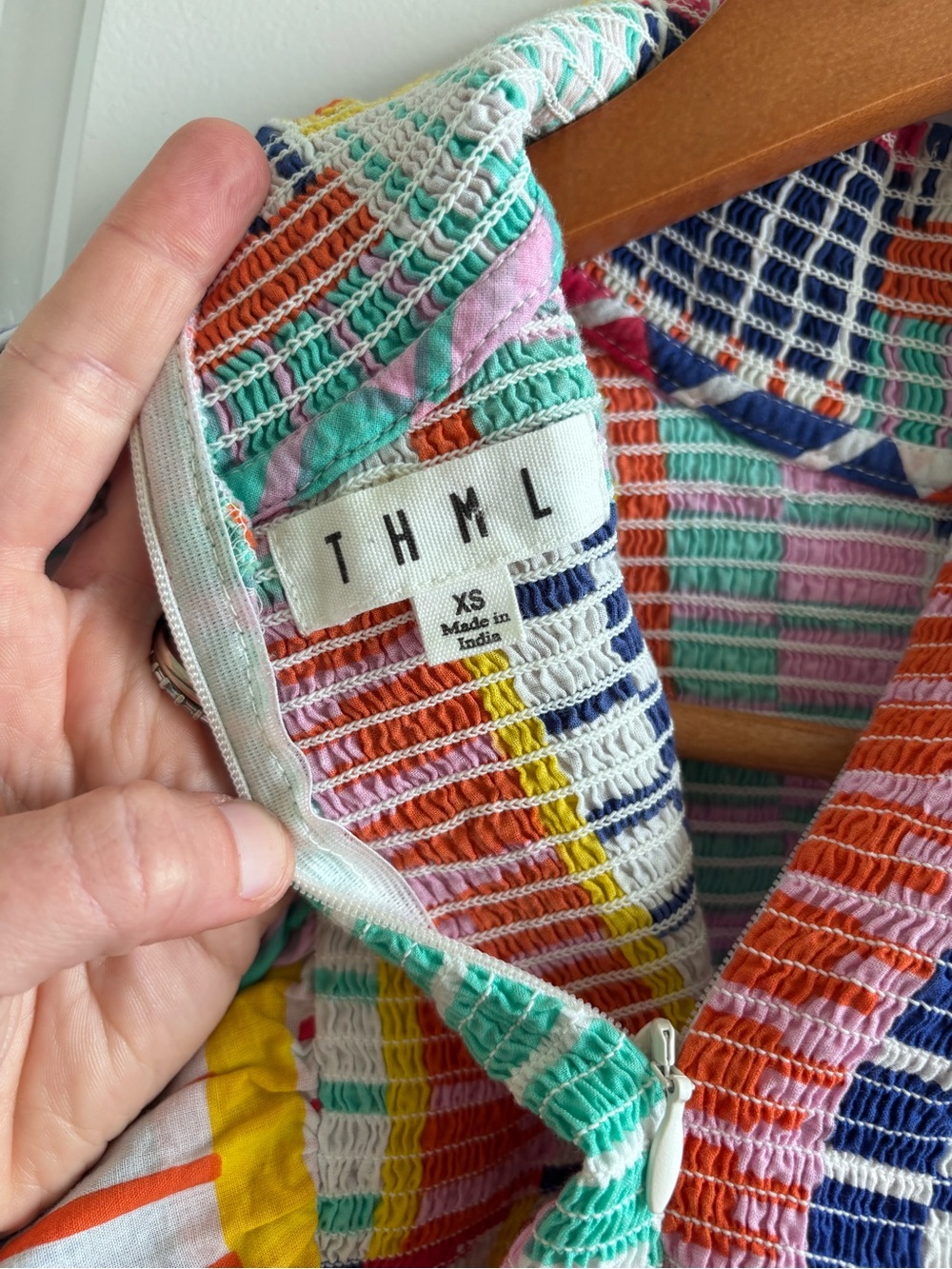 THML Multicolor Smocked Ruffle Top - Picture 6 of 6